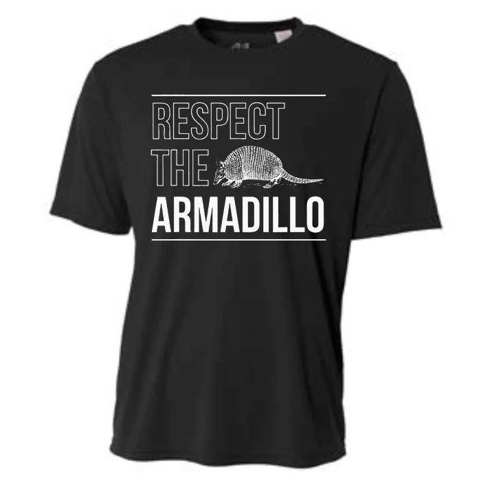 Respect The Armadillo Armored Animal South North America Cooling Performance Crew T-Shirt