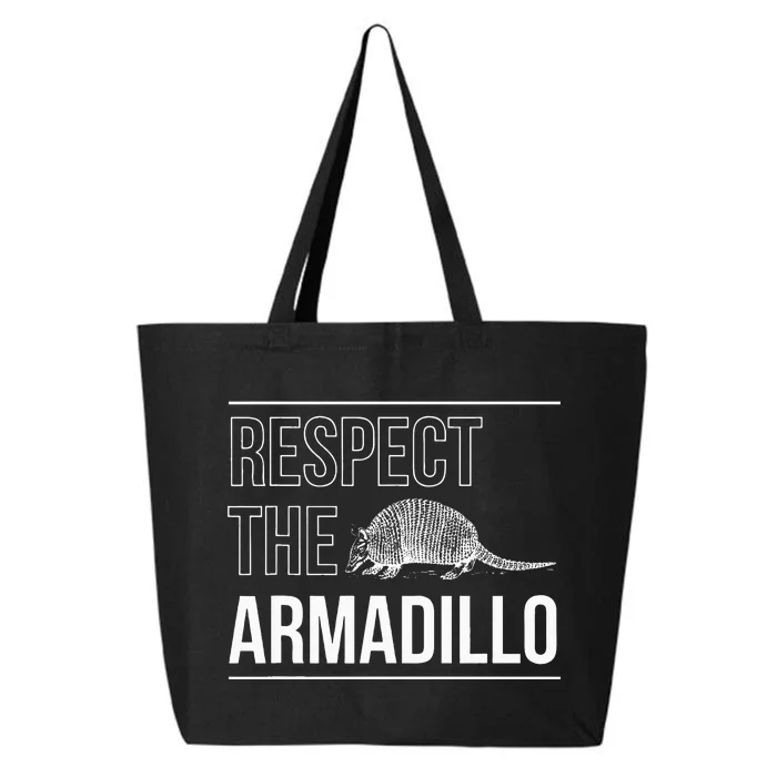 Respect The Armadillo Armored Animal South North America 25L Jumbo Tote