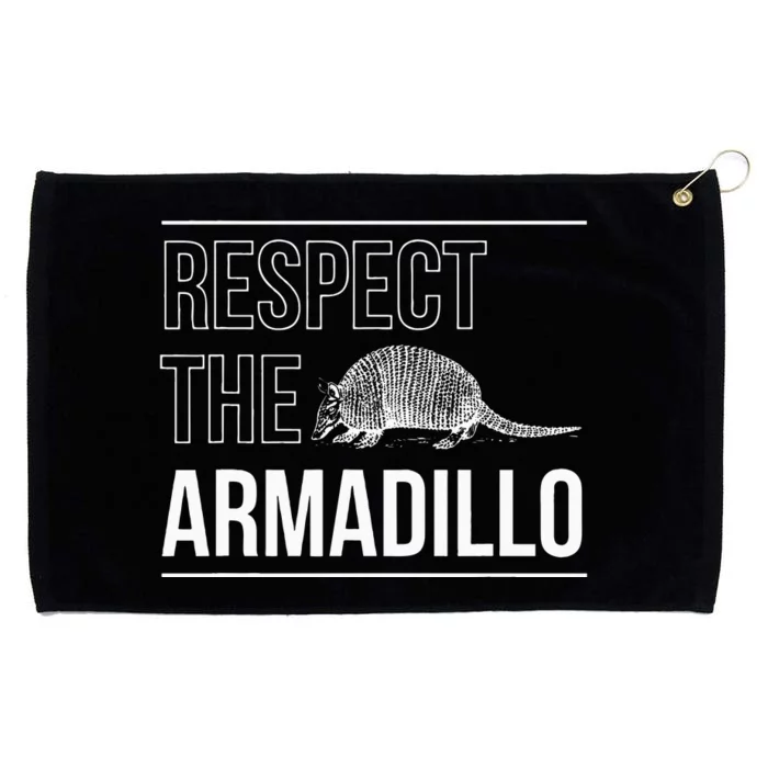 Respect The Armadillo Armored Animal South North America Grommeted Golf Towel