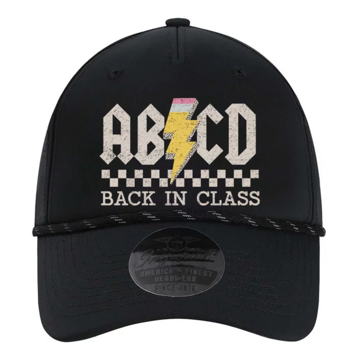 Retro Teacher Abcd Back To School Back In Class Rock Performance The Dyno Cap