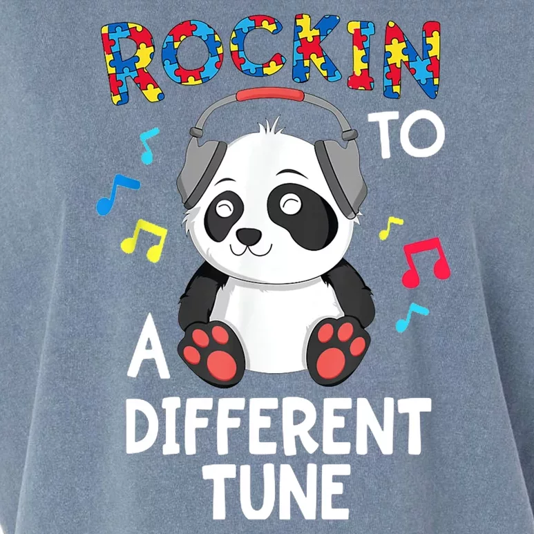 Rockin To A Different Tune Autism Awarness Garment-Dyed Women's Muscle Tee