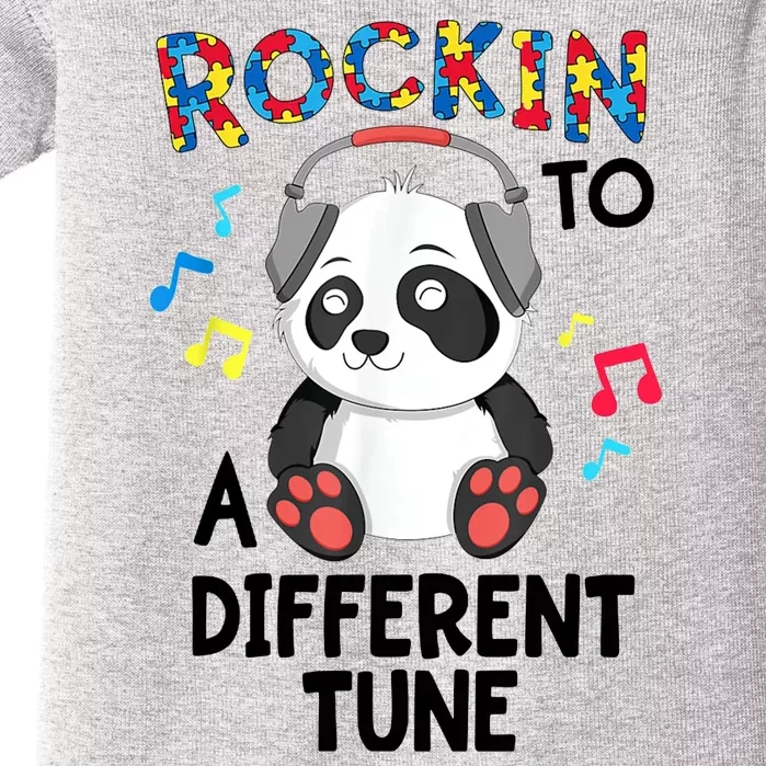 Rockin To A Different Tune Autism Awarness Baby Bodysuit