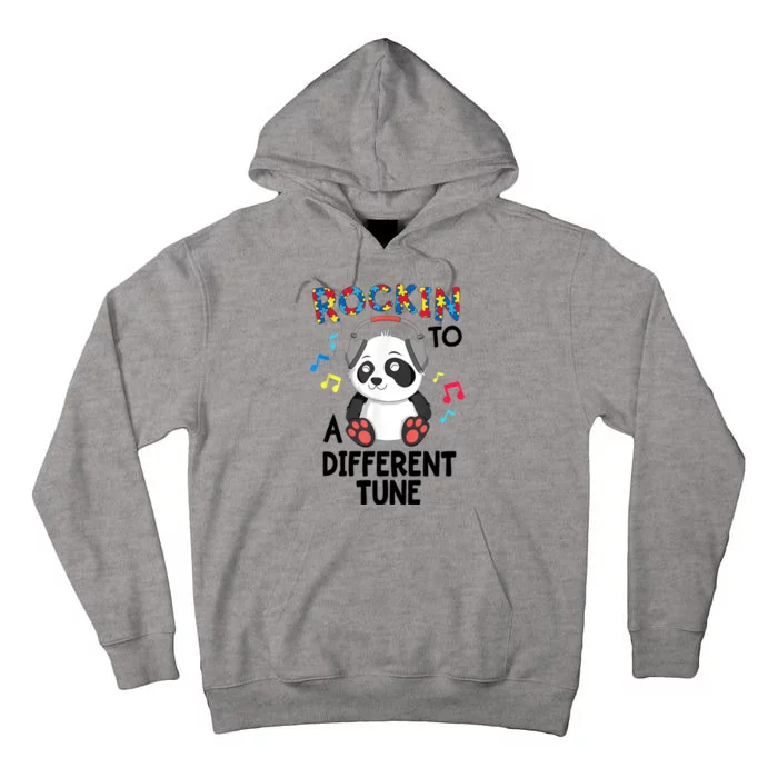 Rockin To A Different Tune Autism Awarness Tall Hoodie