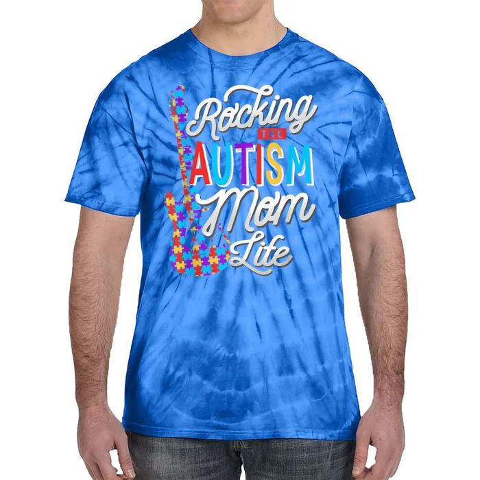 Rocking the Autism Mom life Autism Awareness Tie-Dye T-Shirt