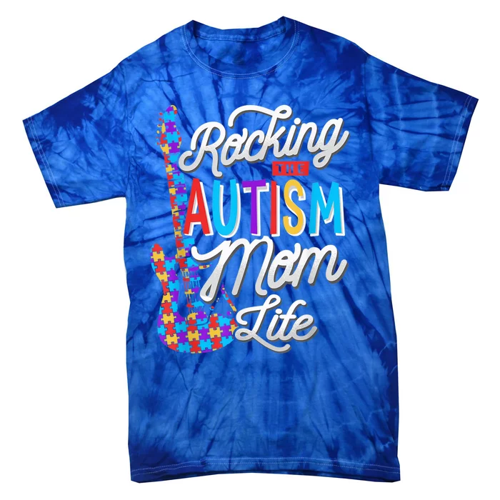 Rocking the Autism Mom life Autism Awareness Tie-Dye T-Shirt