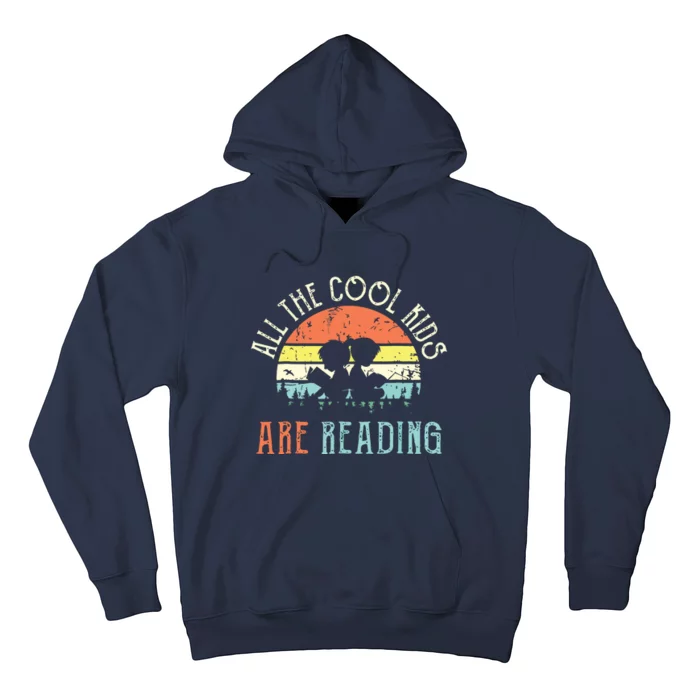 Reading Teacher All The Cool Are Reading Book Vintage Hoodie