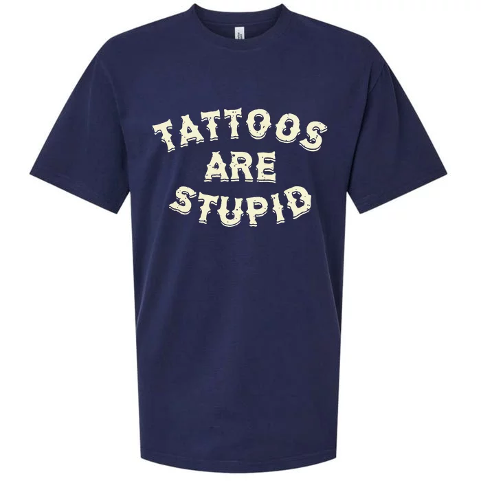 retro Tattoos Are Stupid Sueded Cloud Jersey T-Shirt