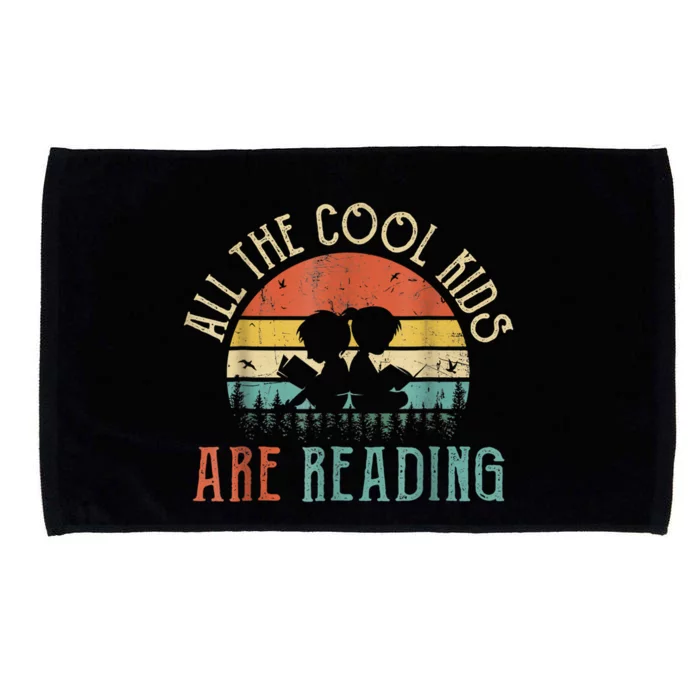 Reading Teacher All The Cool Ki'ds Are Reading Book Microfiber Hand Towel