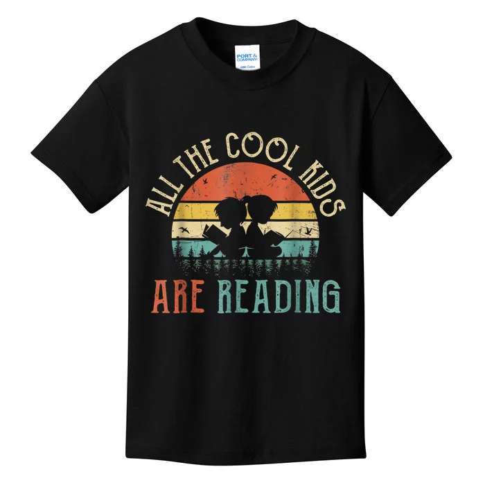 Reading Teacher All The Cool Ki'ds Are Reading Book Kids T-Shirt