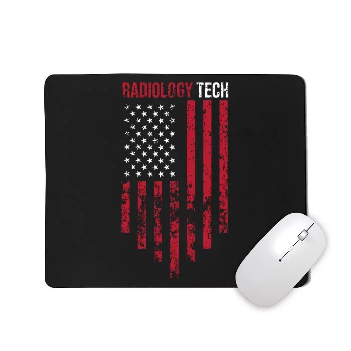 Radiology Tech American Flag Usa Xray Technologist Gift Mousepad