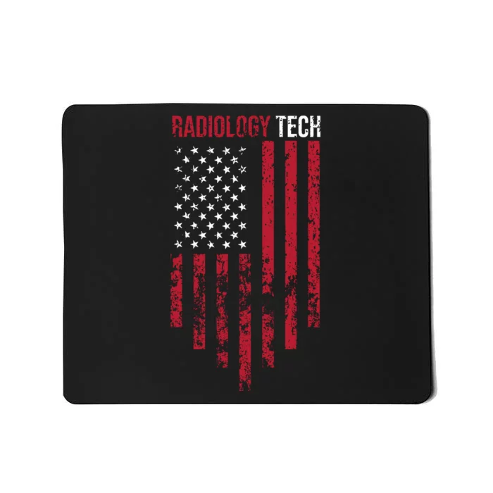 Radiology Tech American Flag Usa Xray Technologist Gift Mousepad