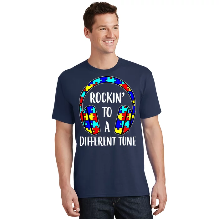 Rockin To A Different Tune Autism Awareness T-Shirt