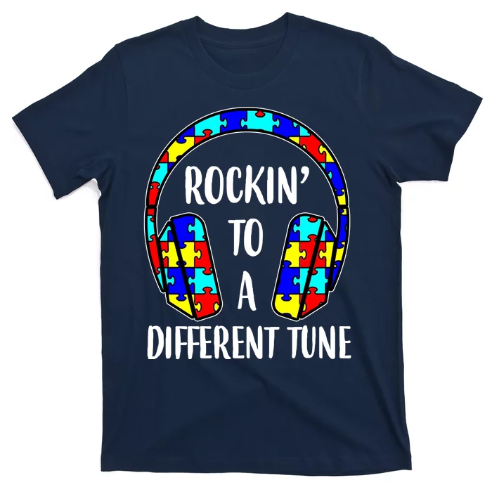 Rockin To A Different Tune Autism Awareness T-Shirt