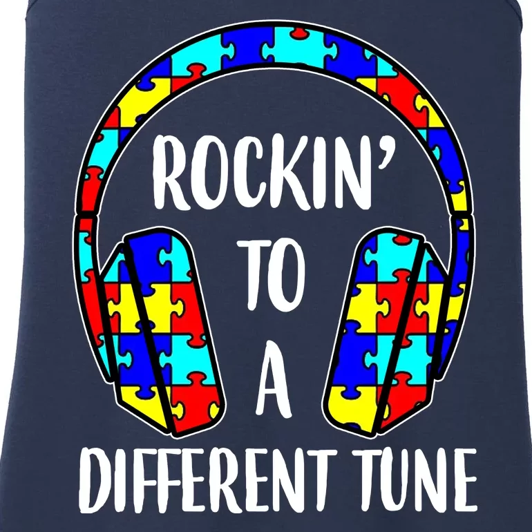 Rockin To A Different Tune Autism Awareness Ladies Essential Tank