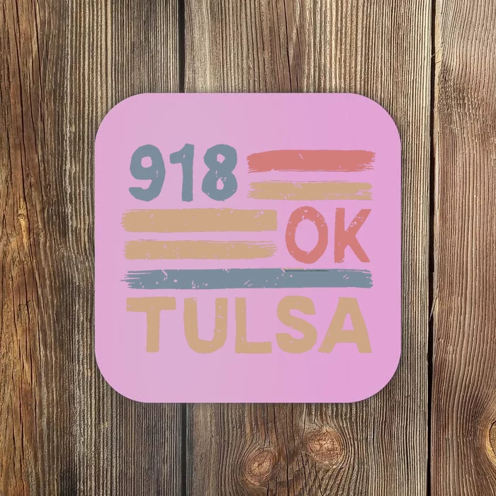 Retro Tulsa Area Code 918 Residents State Oklahoma Coaster