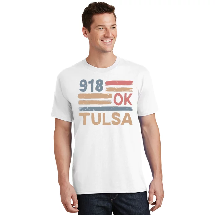 Retro Tulsa Area Code 918 Residents State Oklahoma T-Shirt