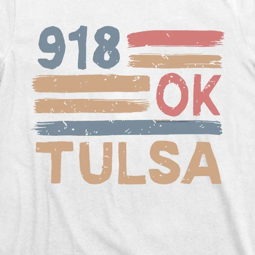 Retro Tulsa Area Code 918 Residents State Oklahoma T-Shirt