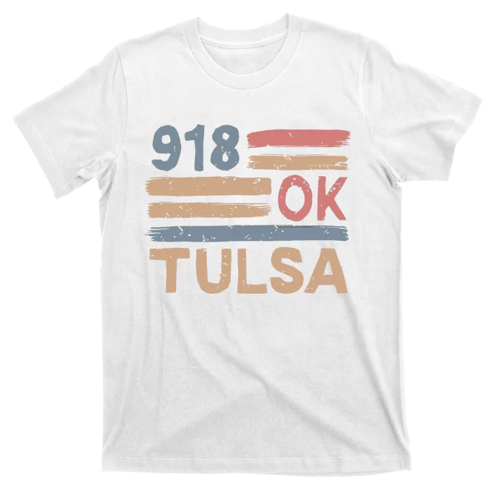 Retro Tulsa Area Code 918 Residents State Oklahoma T-Shirt