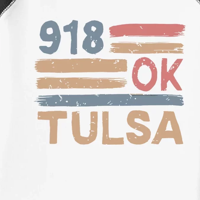 Retro Tulsa Area Code 918 Residents State Oklahoma Infant Baby Jersey Bodysuit