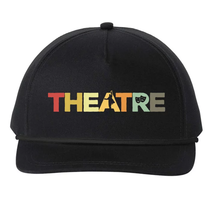 Retro Theatre Actor Rehearsal Vintage Drama Theater Snapback Five-Panel Rope Hat