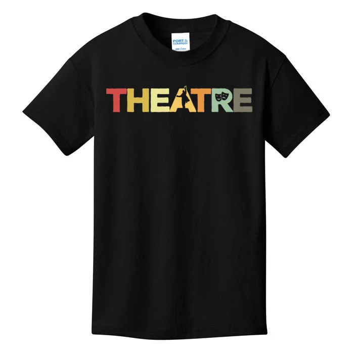 Retro Theatre Actor Rehearsal Vintage Drama Theater Kids T-Shirt