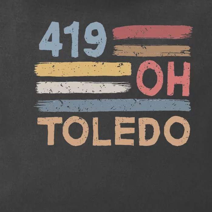 Retro Toledo Area Code 419 Residents State Ohio Zip Tote Bag