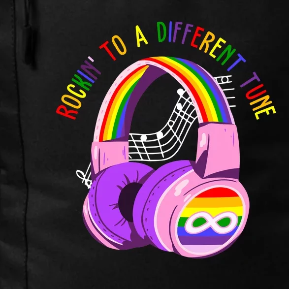 Rockin To A Different Tune Rainbow Autism Awareness Daily Commute Backpack