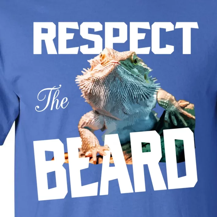 Respect The Beard Reptile Lizard Gift Tall T-Shirt