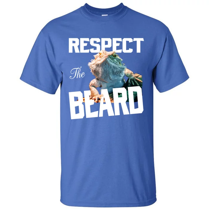 Respect The Beard Reptile Lizard Gift Tall T-Shirt