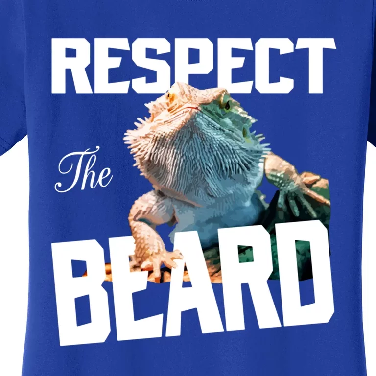 Respect The Beard Reptile Lizard Gift Women's T-Shirt