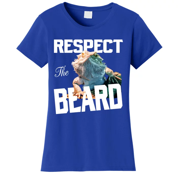 Respect The Beard Reptile Lizard Gift Women's T-Shirt