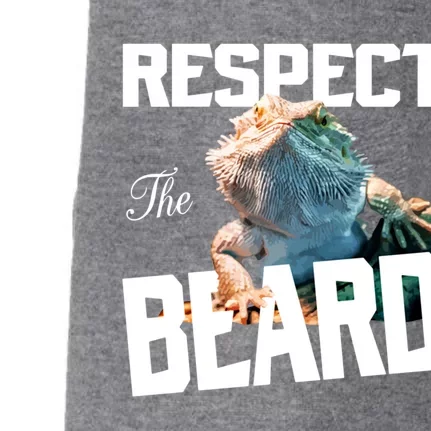 Respect The Beard Reptile Lizard Gift Doggie 3-End Fleece Hoodie