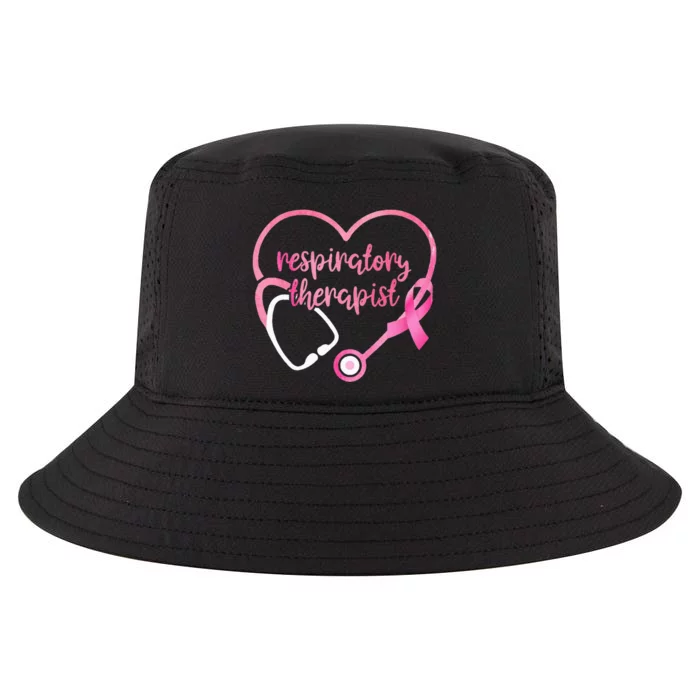 Respiratory Therapist Breast Cancer Awareness Pink Ribbons Cool Comfort Performance Bucket Hat