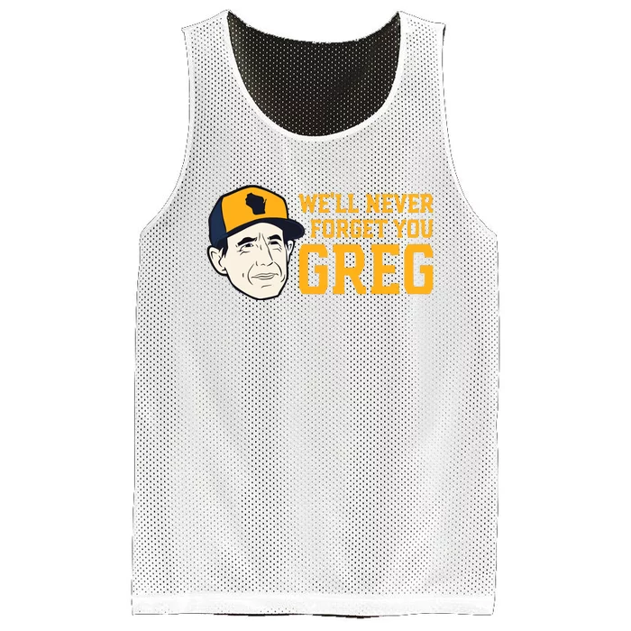 Reviewing The Brew Craig Counsell WeLl Never Forget You Greg Mesh Reversible Basketball Jersey Tank