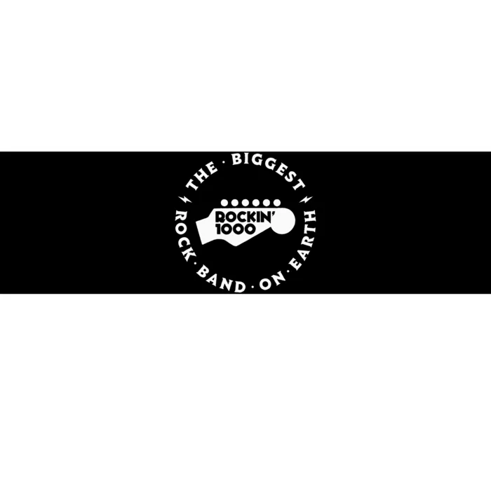 Rockin1000 The Biggest Rock Band On Earth Circle Version Bumper Sticker