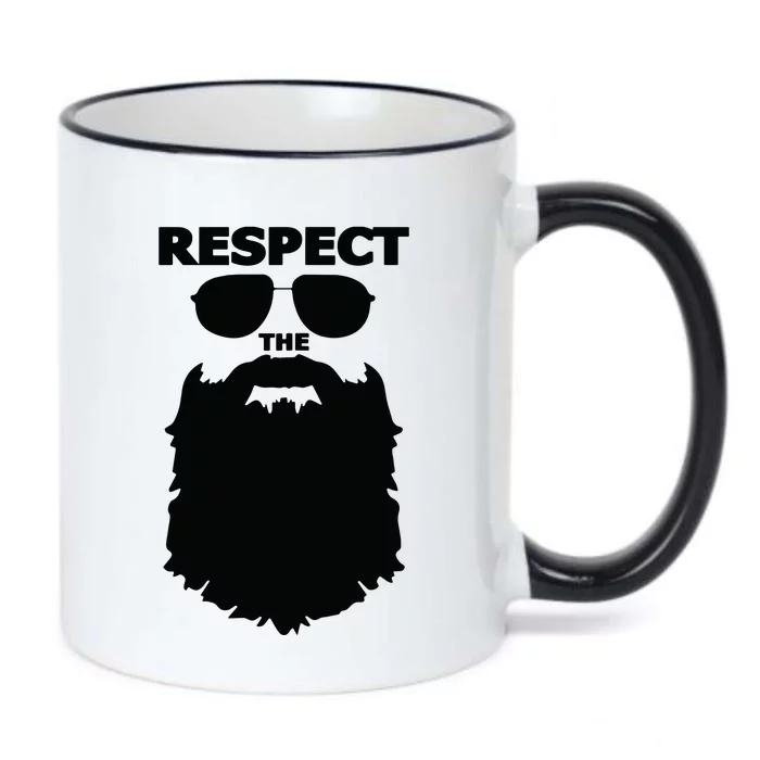 Respect The Beard Novelty Graphic Great Gift Black Color Changing Mug