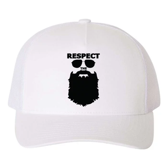 Respect The Beard Novelty Graphic Great Gift Yupoong Adult 5-Panel Trucker Hat