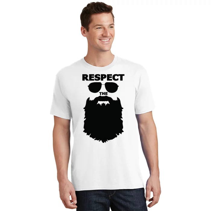 Respect The Beard Novelty Graphic Great Gift T-Shirt