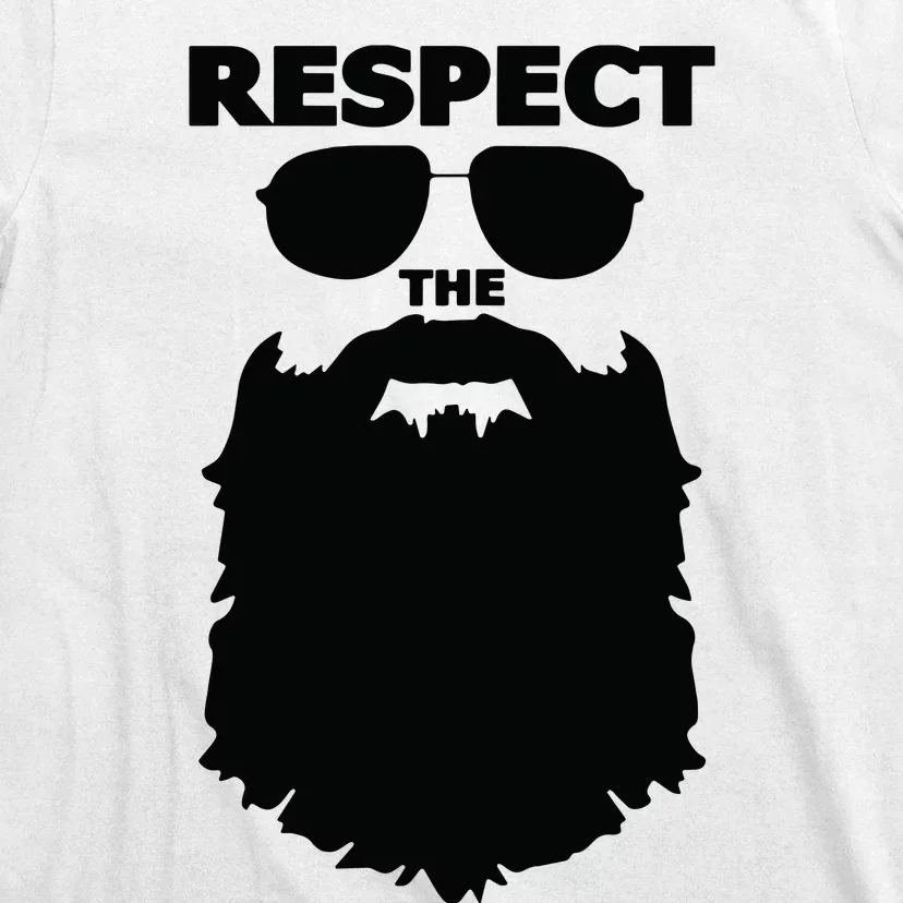 Respect The Beard Novelty Graphic Great Gift T-Shirt