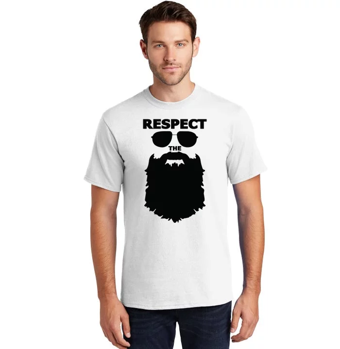 Respect The Beard Novelty Graphic Great Gift Tall T-Shirt