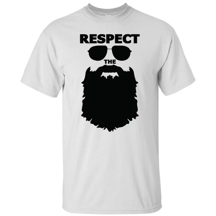 Respect The Beard Novelty Graphic Great Gift Tall T-Shirt