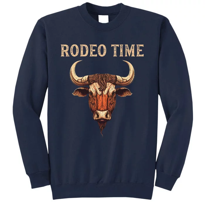 Rodeo Time Bull Riding Cowboy Bull Rider Tall Sweatshirt