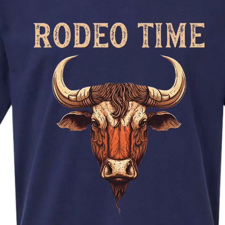 Rodeo Time Bull Riding Cowboy Bull Rider Sueded Cloud Jersey T-Shirt