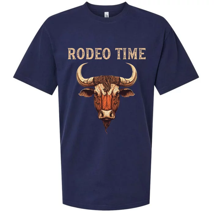 Rodeo Time Bull Riding Cowboy Bull Rider Sueded Cloud Jersey T-Shirt