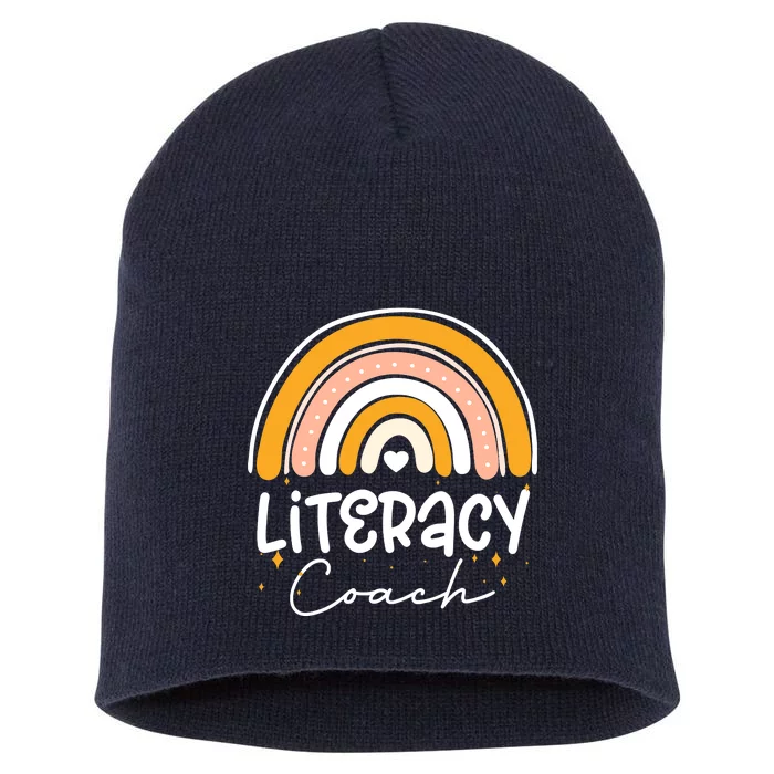 Reading Teacher Back School Special Literacy Coach Squad Short Acrylic Beanie