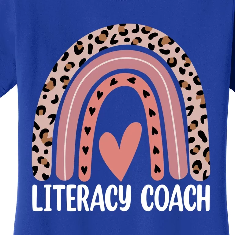 Reading Teacher Back School Rainbow Literacy Coach Squad Meaningful Gift Women's T-Shirt