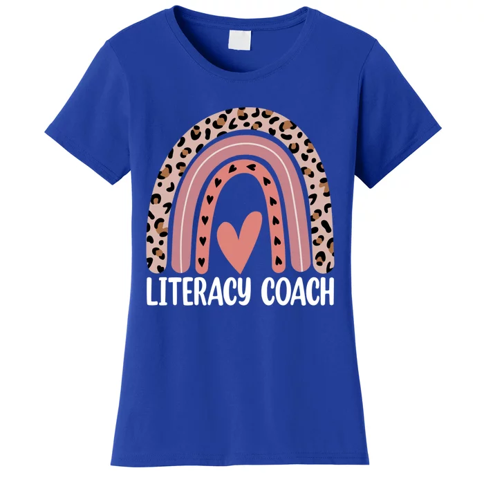 Reading Teacher Back School Rainbow Literacy Coach Squad Meaningful Gift Women's T-Shirt