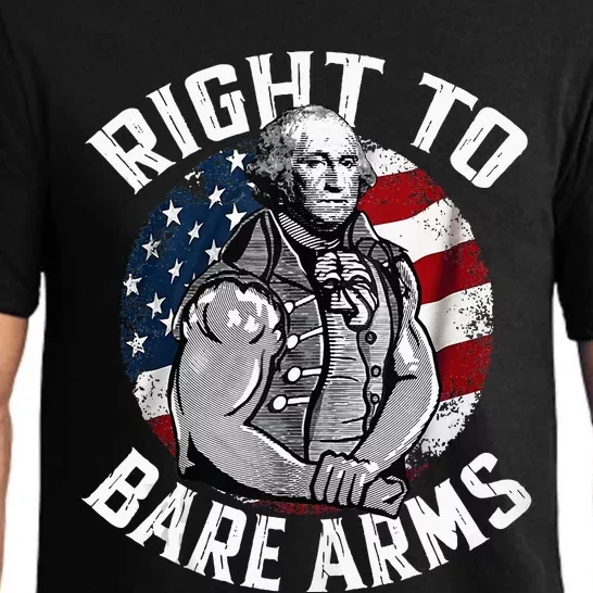 Right To Bare Arms 4th Of July Gym George Washington Pajama Set