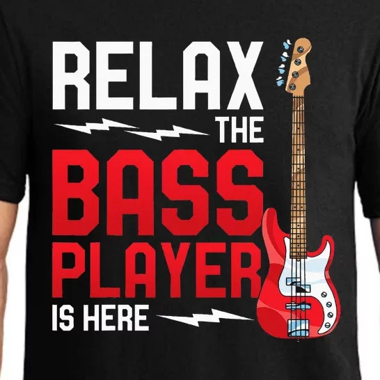 Relax The Bass Player Is Here Bass Guitar Pajama Set