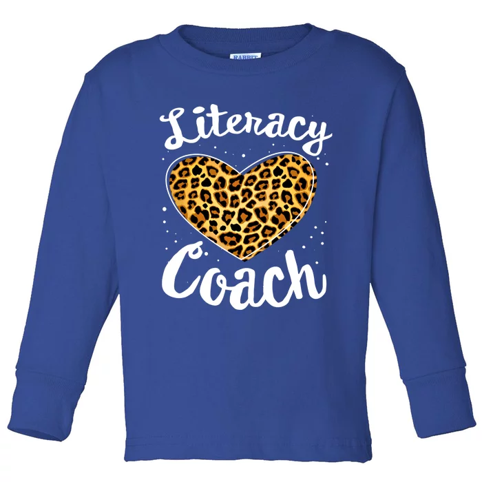 Reading Teacher Back School Special Literacy Coach Squad Gift Toddler Long Sleeve Shirt